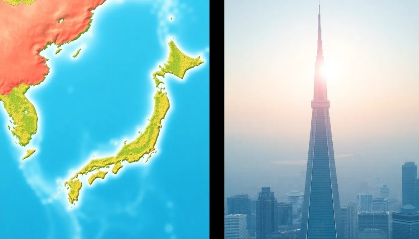 Przekrój geologiczny Japonii pokazujący płyty tektoniczne, które powodują trzęsienia ziemi i tsunami w Japonii.